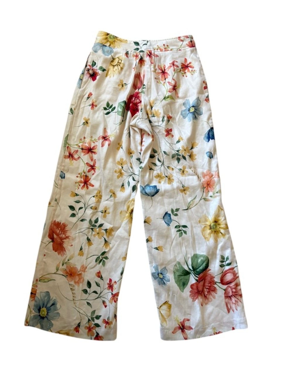 Elie Tahari Garden Party Floral Linen Blend Two-Piece PantSuit Set Blazer + Pant - Picture 9 of 16